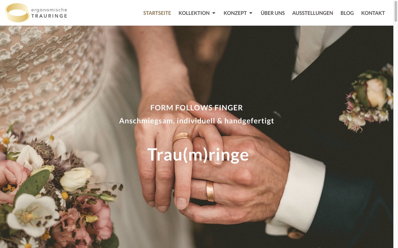 Startseite von ergonomische Trauringe